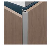 Borde de aluminio para escalones Embellecedor en ángulo oblicuo de aleación de aluminio, 3 piezas, 5,5-18,5 mm x 0,9 m, multicolor