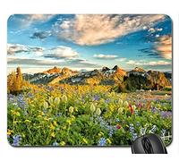 (Borde de Bloqueo avanzado) Alfombrilla para ratón Gaming Mouse Pad MT. Cojín de ratón más lluvioso, Mousepad (cojín de ratón de Las montañas)