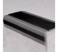 Borde de cuadrante de PVC, tira de borde de esquina, 1 rollo de 32,8 pies/10 metros, Protector de borde autoadhesivo for nariz de escalera de goma(Black,32.8ft)