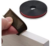 Borde de cuadrante de PVC, tira de borde de esquina, bandas de borde de muebles en forma de U de 9-40 mm,de 2 m/16,4 pies, protectores de TPE de 5x16 mm(Black,20mm)