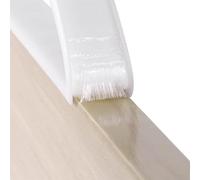 Borde de cuadrante de PVC, tira de borde de esquina, bandas de borde de muebles flexibles en forma de U de 9-40 mm × 16,4 pies, protector autoadhesivo de TPE(White,20mm)