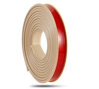 Borde de cuadrante de PVC, tira de borde de esquina, bandas de borde en forma de U, chapa autoadhesiva plegable de 16,4 pies/5 M × 9-40 mm, muebles de TPE flexible(Beige,20mm)