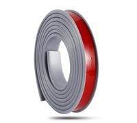 Borde de cuadrante de PVC, tira de borde de esquina, bandas de borde en forma de U, chapa autoadhesiva plegable de 16,4 pies/5 M × 9-40 mm, muebles de TPE flexible(Gray,20mm)