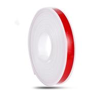 Borde de cuadrante de PVC, tira de borde de esquina, bandas de borde en forma de U, chapa autoadhesiva plegable de 16,4 pies/5 M × 9-40 mm, muebles de TPE flexible(White,20mm)