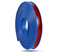 Borde de cuadrante de PVC, tira de borde de esquina, bandas de borde en forma de U, chapa autoadhesiva plegable de 16,4 pies/5 M × 9-40 mm, muebles de TPE flexible(Blue,17mm)