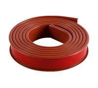 Borde de cuadrante de PVC, tira de borde de esquina, bandas de borde en forma de U, chapa autoadhesiva plegable de 16,4 pies/5 M × 9-40 mm, muebles de TPE flexible(Brown,18mm)