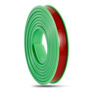 Borde de cuadrante de PVC, tira de borde de esquina, bandas de borde en forma de U, chapa autoadhesiva plegable de 16,4 pies/5 M × 9-40 mm, muebles de TPE flexible(Green,32mm)