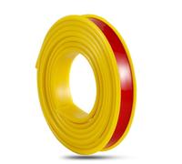 Borde de cuadrante de PVC, tira de borde de esquina, bandas de borde en forma de U, chapa autoadhesiva plegable de 16,4 pies/5 M × 9-40 mm, muebles de TPE flexible(Yellow,20mm)