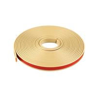 Borde de cuadrante de PVC, tira de borde de esquina, bandas de borde en forma de U de 9-40 mm, chapa autoadhesiva de 16,4 pies/5 metros, banda de borde de PTE suave(Beige,30mm)