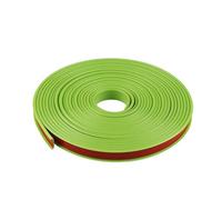 Borde de cuadrante de PVC, tira de borde de esquina, bandas de borde en forma de U de 9-40 mm, chapa autoadhesiva de 16,4 pies/5 metros, banda de borde de PTE suave(Green,18mm)