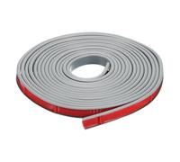 Borde de cuadrante de PVC, tira de borde de esquina, bandas de borde en forma de U, protector de muebles plegable de TPE de chapa autoadhesiva de 5 metros/16,4 pies(Gray,14mm)
