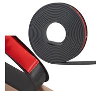 Borde de cuadrante de PVC, tira de borde de esquina, bandas de borde en forma de U, protector de muebles flexible de TPE de chapa autoadhesiva de 9-40 mm × 16,4 pies(Black,9mm)