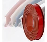 Borde de cuadrante de PVC, tira de borde de esquina, bandas de borde en forma de U, Protector de muebles plegable de TPE de chapa autoadhesiva de 5M/16,4 pies(Brown,22mm)