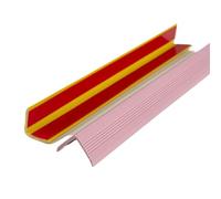 Borde de cuadrante de PVC, tira de borde de esquina, borde de escalera antideslizante de vinilo de 3-15 metros, escalón de escalera antideslizante autoadhesivo(Purple pink,15meters/590.5")