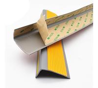 Borde de cuadrante de PVC, tira de borde de esquina, borde de escalera de vinilo, escalón protector de borde, antideslizante e impermeable(Orangeyellow,120IN/3M)