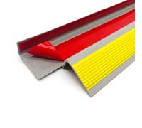 Borde de cuadrante de PVC, tira de borde de esquina, borde de escalera de vinilo, escalón protector de borde, antideslizante e impermeable(Yellow,120IN/3M)