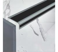 Borde de cuadrante de PVC, tira de borde de esquina, tiras de escalera antideslizantes de 10 metros, escalones protectores de bordes autoadhesivos(Black,3meters/118in)