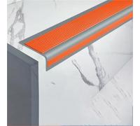 Borde de cuadrante de PVC, tira de borde de esquina, tiras de escalera antideslizantes de 10 metros, escalones protectores de bordes autoadhesivos(Orange,10meters/393in)