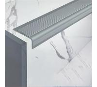 Borde de cuadrante de PVC, tira de borde de esquina, tiras de escalera antideslizantes de 10 metros, escalones protectores de bordes autoadhesivos(Gray,5meters/196in)