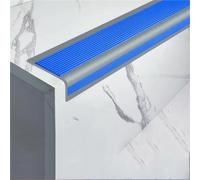Borde de cuadrante de PVC, tira de borde de esquina, tiras de escalera antideslizantes de 10 metros, escalones protectores de bordes autoadhesivos(Blue,10meters/393in)