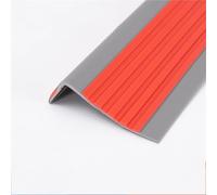 Borde de cuadrante de PVC, tira de borde de esquina, tiras de escalera antideslizantes de 3/5/10 metros, escalones protectores(Red,196in/5meters)