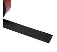 Borde De Escalera De PVC, Tira De Vinilo Antideslizante Para Bordes, Perfil De Borde De Escalera De Goma Flexible Para Interiores, Borde De Escalón Para Exteriores(Nero,3x200cm)