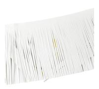 Borde de flecos Flecos de borlas cuero sintético color amarillo, gris y beige, longitud total 100 cm, peso ligero suave, ancho 20/25/30, cinta encaje con adorno(Beige,5mm*30cm)