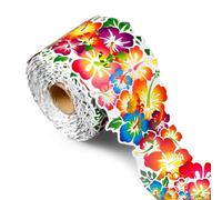 Borde de flores de 18,5 m para tablón de anuncios, pizarra, decoración de aula, profesores, calcomanías decorativas