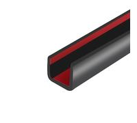 Borde de Goma, Protector Autoadhesivo en Forma de U para tableros de contrachapado, Borde de Madera en Forma de U de 10 mm, reparación Flexible de Muebles, Longitud de 6 m