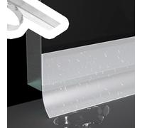 Borde de Goteo Burlete Autoadhesivo/Borde de Goteo, Cortable, para Puertas, Paredes Exteriores y Umbrales; Tira Impermeabilizante que Impide El Reflujo de Agua(White,W2.5cm (1"))