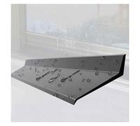 Borde de goteo de lluvia intermitente, tapa de goteo de goma sobre puerta y ventana, Deflector de lluvia con respaldo adhesivo, marco de lluvia for ventana exterior(W-4.5cm,L-200cm/78.7in/6.6ft)