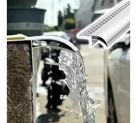 Borde de Goteo Protector Antigoteo de Aluminio, Tapa de Goteo para Puerta Pintable Que Desvía El Agua de Lluvia, Deflector de Lluvia para Ventanas y Puertas Resistente a Los Rayos UV(15.4ft(469cm))