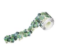 Borde de la pizarra - Hoja de eucalipto cortada, decorativa e impermeable | Borde de pared verde para aula, profesores, oficina, escuela, marco de ventana