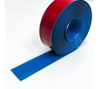 Borde de nariz de escalera de PVC flexible e impermeable, 100 cm, ideal para interiores y exteriores, perfil antideslizante azul para mayor seguridad y estética