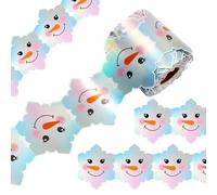 Borde de tablón de anuncios: decoración de aula de invierno para exhibiciones de temporada | Rollo de papel largo con estampado navideño brillante, perfecto para juntas escolares, paredes de granja, o