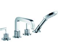 Borde de teja de 4 agujeros hansgrohe AXOR Citterio con manijas de palanca, 39454000, Color: cromado