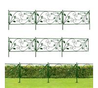 Borde de valla de jardín - Cerca decorativa de jardín sin, valla de extraíble, borde de césped, soporte de flores trepadoras, rejilla de escalada, soporte de la mañana