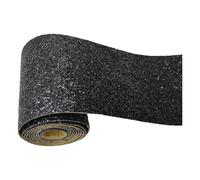 Borde del papel pintado destello negro Auto Adhesivo del Papel Pintado del PVC Cenefa autoadhesiva para decoración de pared de cocina baño 10 X 200cm