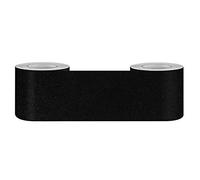 Borde del papel pintado Negro mate Auto Adhesivo del Papel Pintado del PVC Cenefa autoadhesiva para decoración de pared de cocina, baño 5cm X 500cm