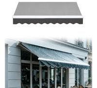 Borde Delantero de Valance para Toldo Retráctil 2.8 3 4.4 6 m, Lona Valance Impermeable con Borde Escalonado, Tira de Cubierta de Poliéster para Exterior Protector Solar(Gris,B700cm)