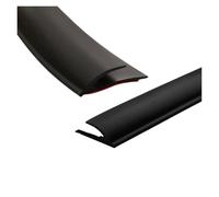 Borde para alfombras Tira de ajuste borde alfombra PVC, Protector Flexible autoadhesivo, cubierta transición cortable, 1m/2m/3,0 metros x 3,5 cm, 1 ud(Black,2m)