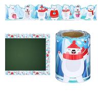 Borde para Tablón de Anuncios | Suministros Bonitos para Fiestas Navideñas de 10 metros,Bordes Decorativos para Tablón de Anuncios Festivos,Para Invierno Guardería Dormitorio Escuela Pizarra Oficina A