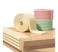 Borde Y Esquina De Prueba, 2 M, 5 M, 10 M, 20 M, Forma De W, con Cinta Adhesiva Fuerte, No Tóxica Y Segura, For Mesa, Chimenea, Encimera(Beige,5M)