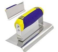 Bordeadora Manual Para Hormigón: Construcción De Acero Inoxidable, Juego De Herramientas Para Hormigón, Paleta Manual, Herramienta De Acabado De Bordes De Precisión Con Mango De Goma | Raspador De Mam