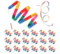 BORDEAG 18 bandas de danza, banda de gimnasia con varilla de 2 m, cinta de gimnasia rítmica, cintas largas de danza, banda de oscilación, banda de danza, serpentinas para gimnasio, circo, espectáculo