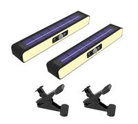 BORDEAG 2 Paquete Luz Solar Exterior, Lampara Solar Exterior, Foco Solar Exterior, 3 Modos con Sensor de Movimiento, para Jardín, Garaje, Calle, Patio, Caminos, Puertas Delanteras