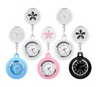 BORDEAG 5 Piezas Reloj De Enfermera, Reloj Enfermera, Relojes De Bolsillo para Enfermeras, Reloj De Bolsillo Médico Reloj Enfermera Accesorios Enfermeria Relojes para Enfermeras, Médicos