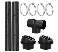 BORDEAG 75 Mm Tubo De Calefacción Para Coche, T en Coche Auto Calentador Conducto De Tubería De Calefacción Salida De Aire Caliente Para Calentador De Estacionamiento