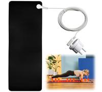 BORDEAG Alfombrilla De Conexión A Tierra,25×68 CM Alfombrilla De Tierra con Enchufe UE,Alfombrilla De Ratón para Cama,Debajo del Escritorio,Dormir Mejor,Estera De Yoga