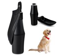 BORDEAG Botella de agua para perros, 750 ml, de acero inoxidable, plegable 180°, portátil para perros de diferentes tamaños